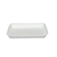 Bandeja de Isopor B2 Branca TOTALPLAST  (21x14,6x1,5cm) c/ 400 Unidades.